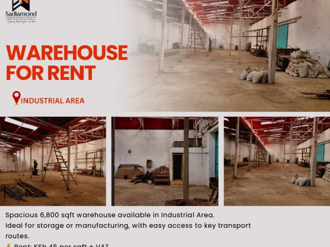 Spacious 6800 sqft warehouse